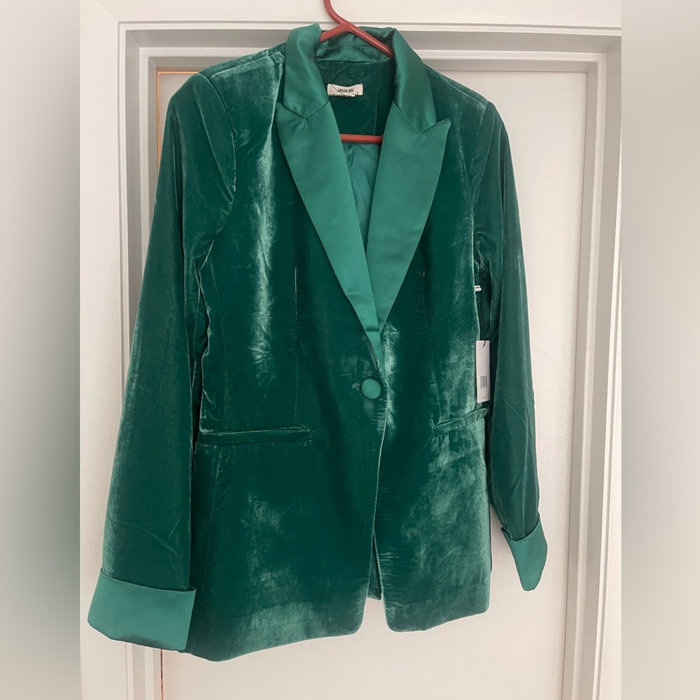 Jason Wu NWT green single breasted blazer ..